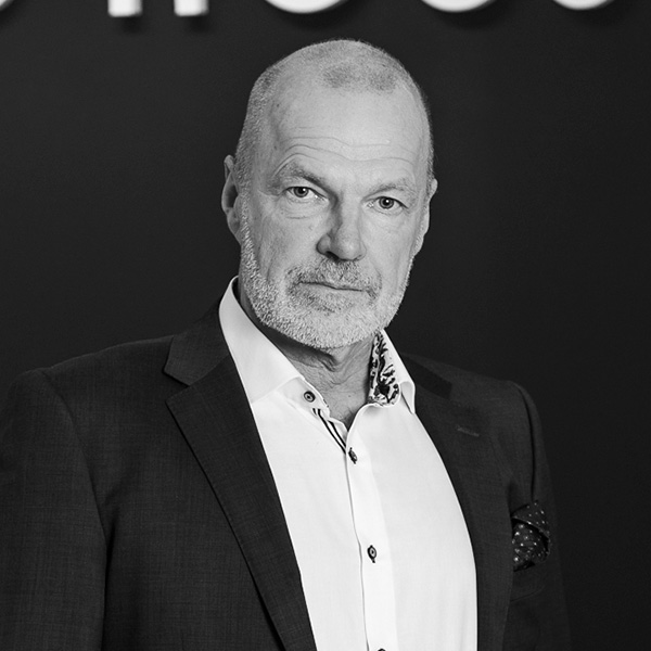 Jukka Laine mustavalkokuva
